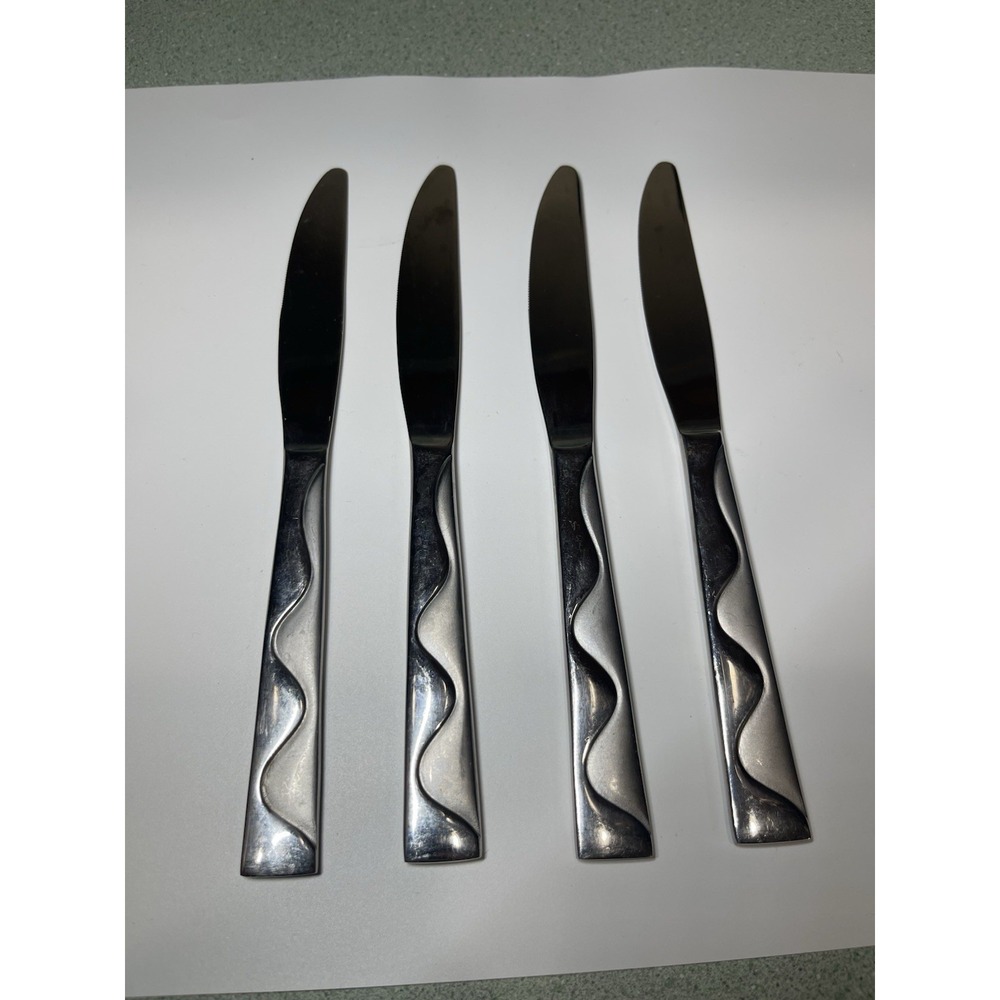 JC Penney‎ Home Collection Stainless Steel JAZZ Set Of Knives 4 Pieces Jazz